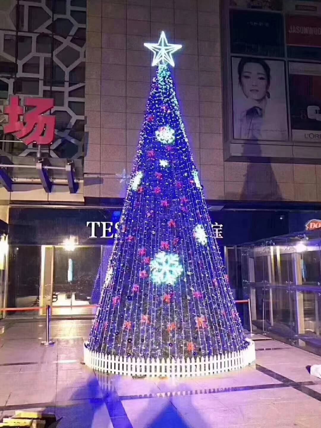圣诞节装饰品，led彩灯编程圣诞树 2019年编程大型圣诞树租赁